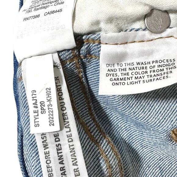 Madewell 10" High-Rise Skinny Ankle Crop Denim Jeans Horne Wash Light Blue 30 - Picture 12 of 16